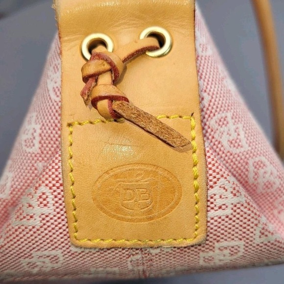 Dooney & Bourke Signature Tulip Tassel Tote DB Monogram Brown - Picture 6 of 8